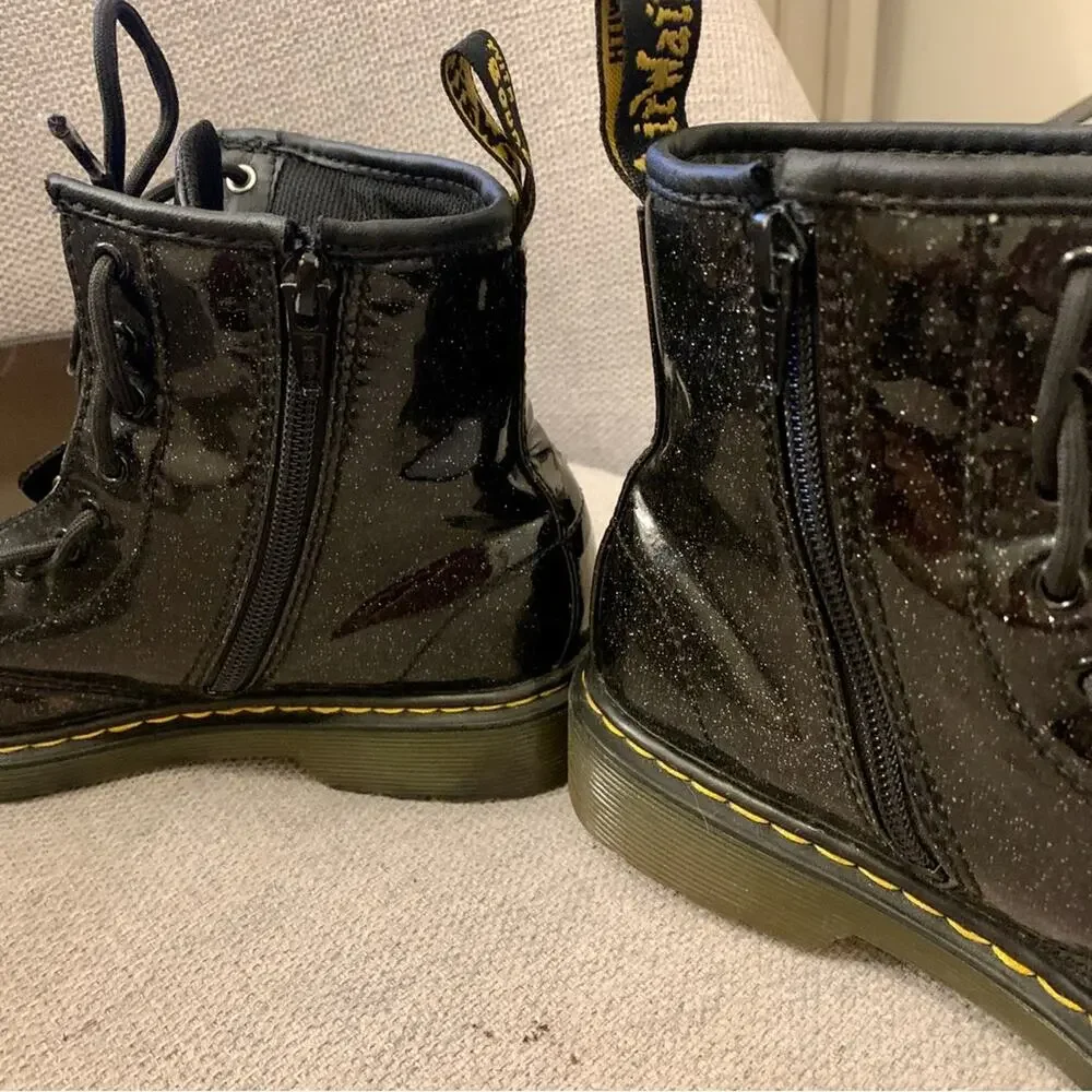 Doc Martens JUNIOR 1460 GLITTER LACE UP BOOTS 4